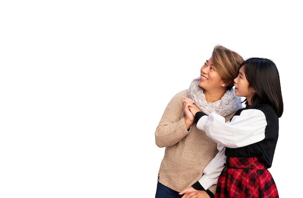 Medium shot mother and daughter time