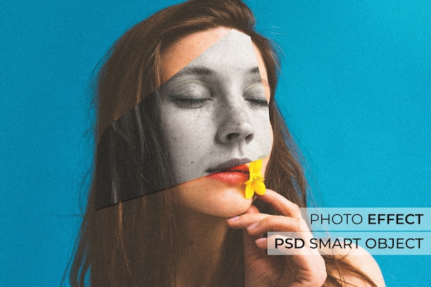 Free PSD medium shot woman posing in studio