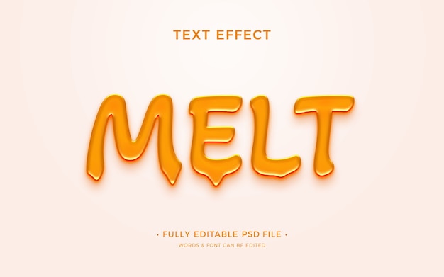 Melt text effect