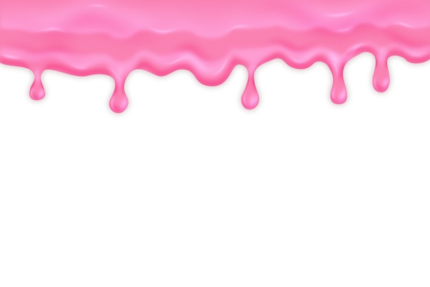 Printable Pastel Dripping Paint Page Border