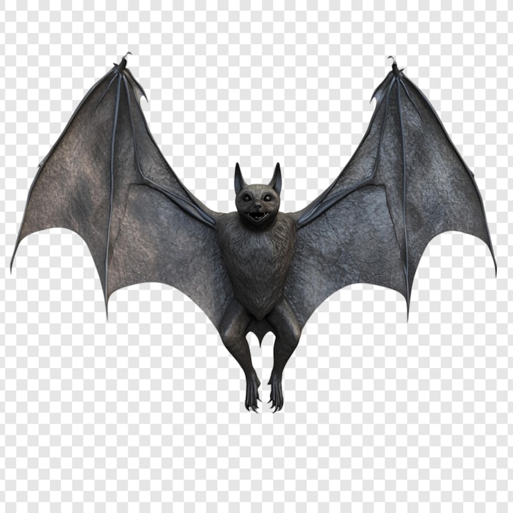 मुफ़्त PSD a menacing bat in flight dark wings spread wide night creature halloween symbol spooky predator