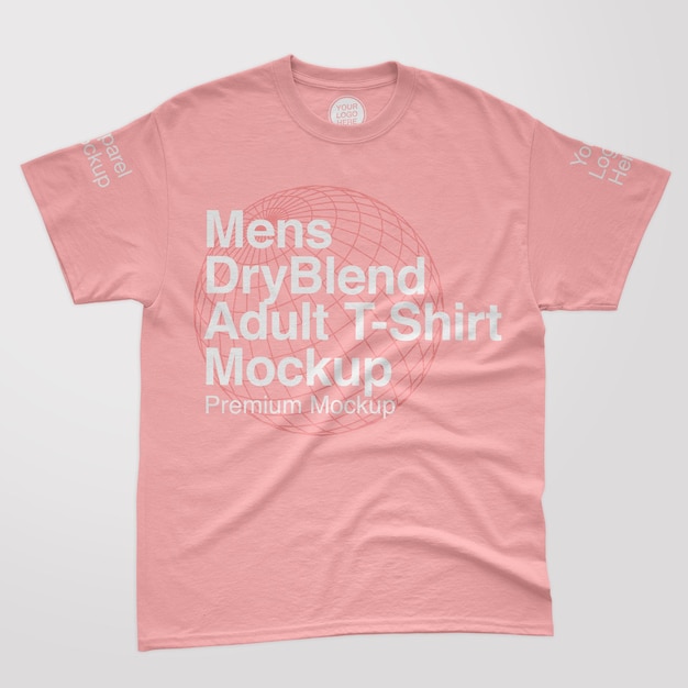 Mens Dryblend Adult Tshirt Mockup