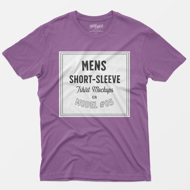 Mens short sleeve t-shirt mockups 05