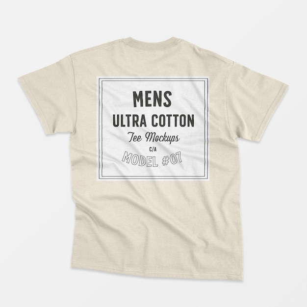 Mens ultra cotton tee mockup