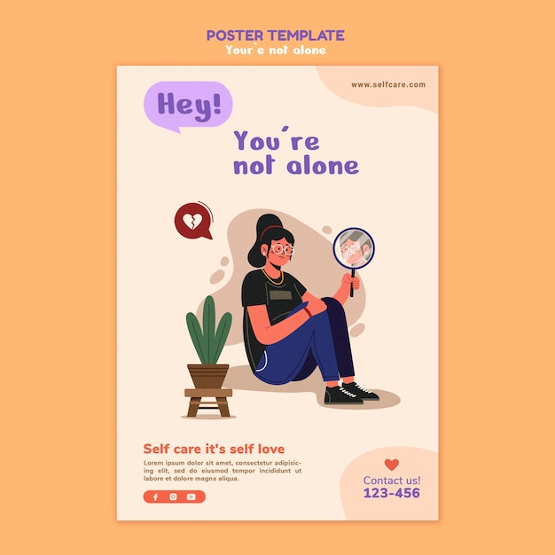 mental health poster template