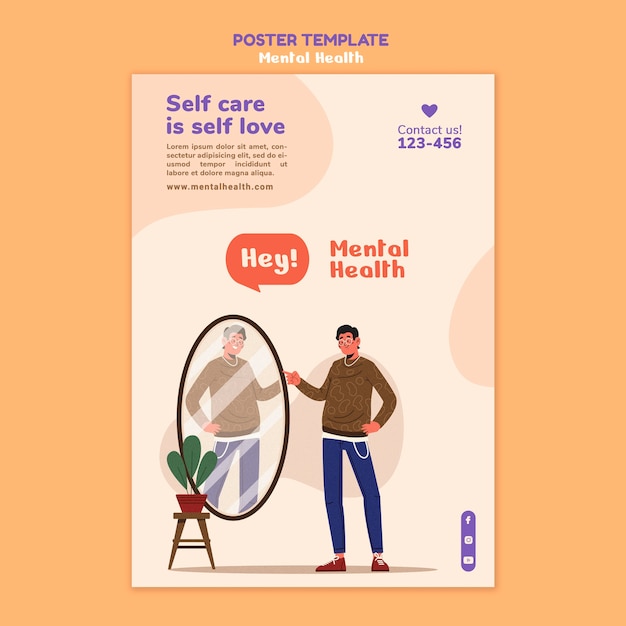 mental health poster template