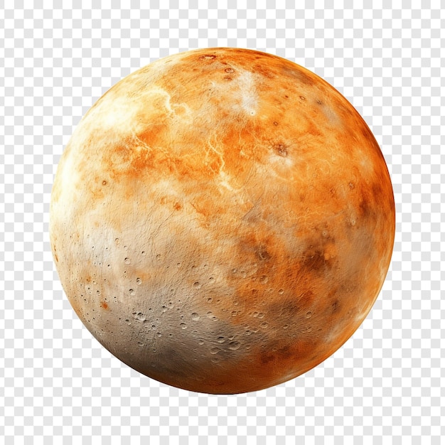 Mercury planet or foreign planet isolated on transparent background