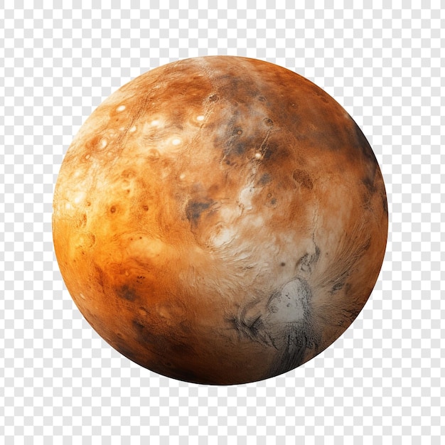 Mercury planet or foreign planet isolated on transparent background