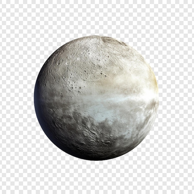 Free PSD mercury planet or foreign planet isolated on transparent background