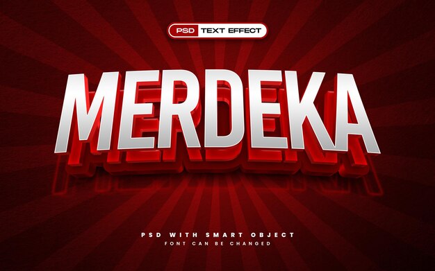 merdeka sale indonesian independence day text effect