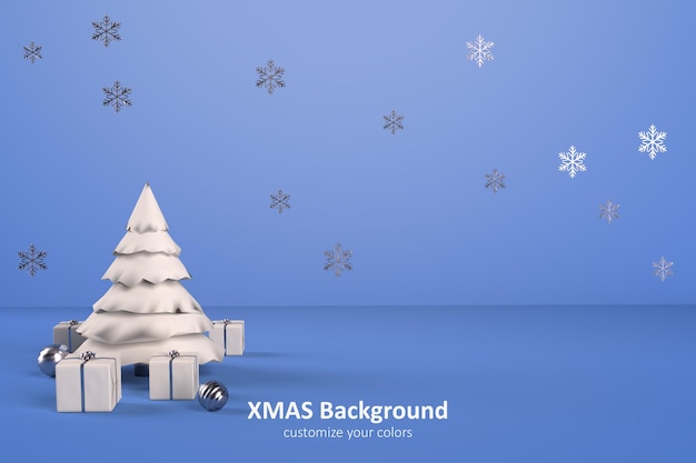 Free PSD merry christmas background