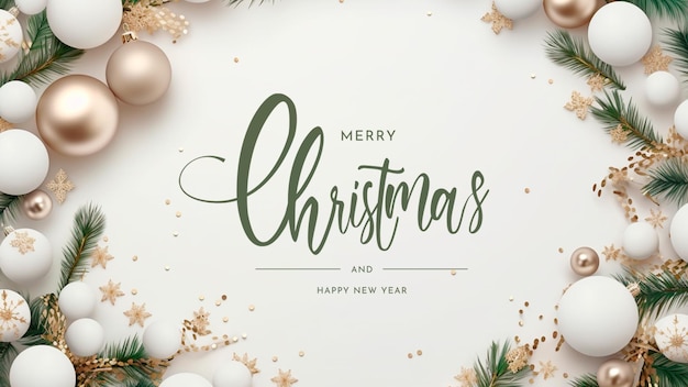 PSD Templates: Merry Christmas Realistic Background – Free PSD Download