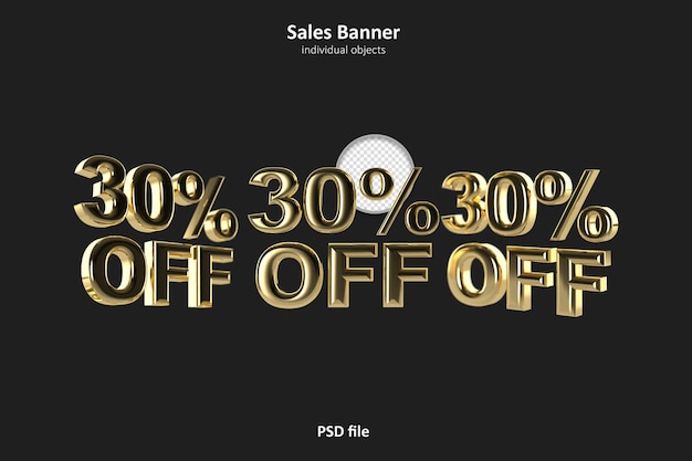 Metallic Sales Banner