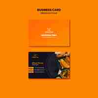 Free PSD mexican food business card template