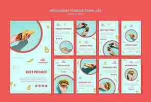 Free PSD mexican food instagram stories