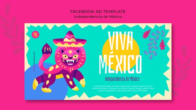 メキシコ独立記念日のデザインテンプレート