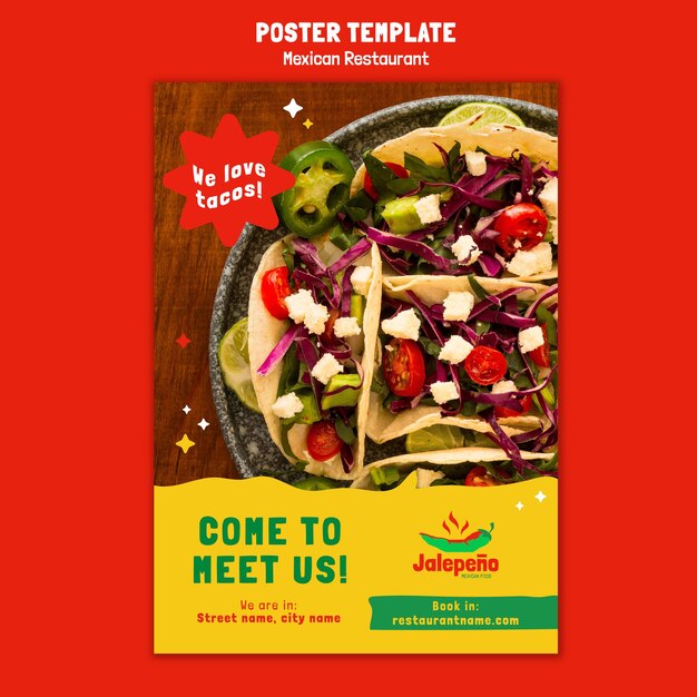 Mexican restaurant poster