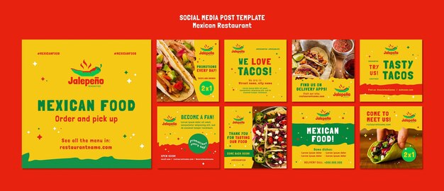 Mexican restaurant social media post