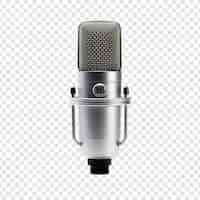 Бесплатный PSD Микрофон изолирован на прозрачном фоне