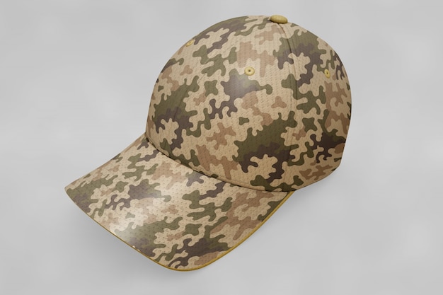 Free PSD military cap mockup