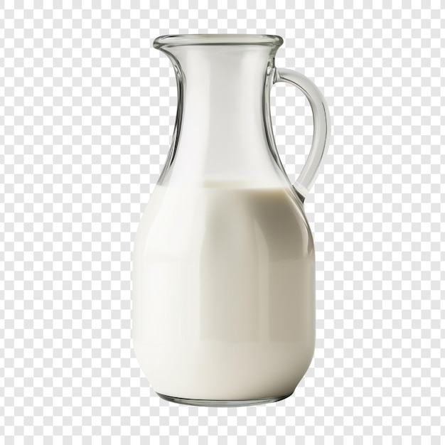 Milk jug bottle isolated on transparent background