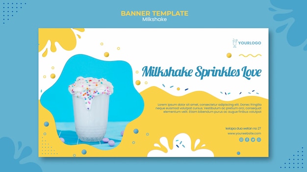 Milkshake landing page design