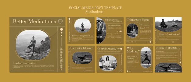 Mindfulness social media post