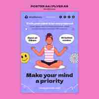 Free PSD mindfulness template design