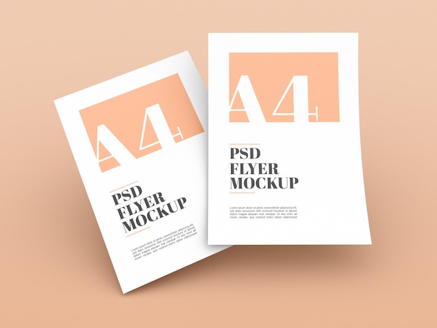 Minimal A4 Flyer  Mockup