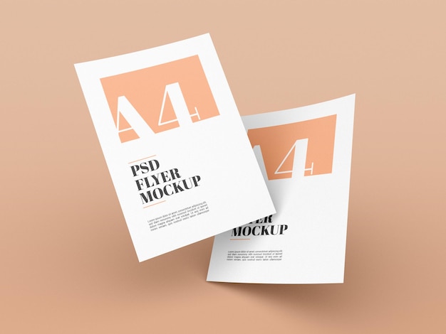 Minimal a4 flyer  mockup