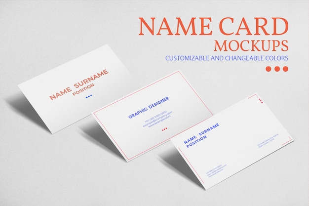 Minimal business card mockup psd