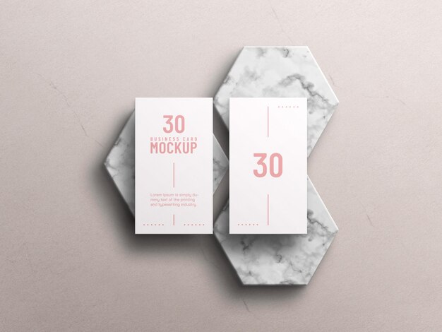 Download Free Psd Vertical Business Card Mock Up