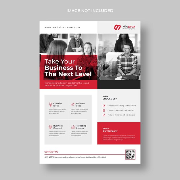 Minimal business flyer template