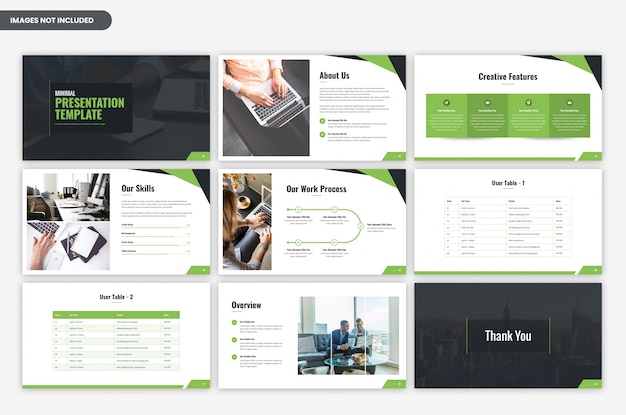 Minimal corporate business presentation template