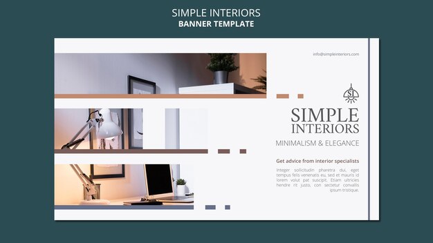minimal interiors horizontal banner