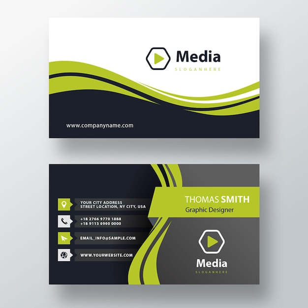 Free PSD minimal psd business card template