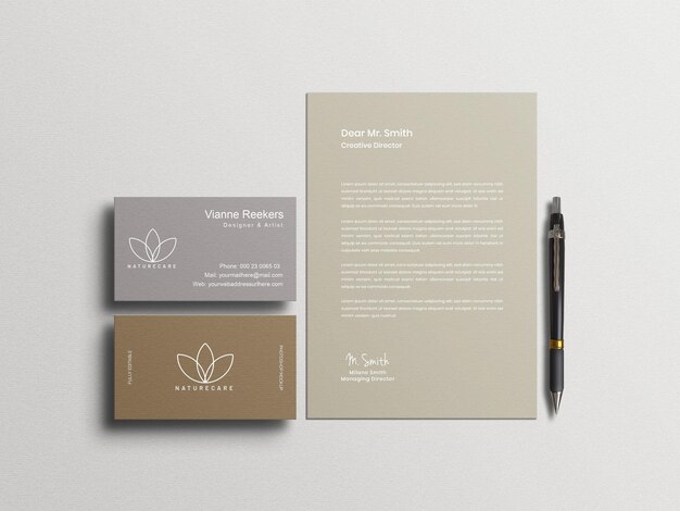 Minimal Stationery Mockup