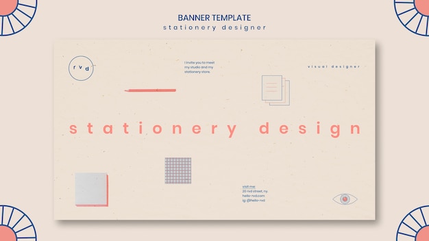 Free PSD minimalist banner template