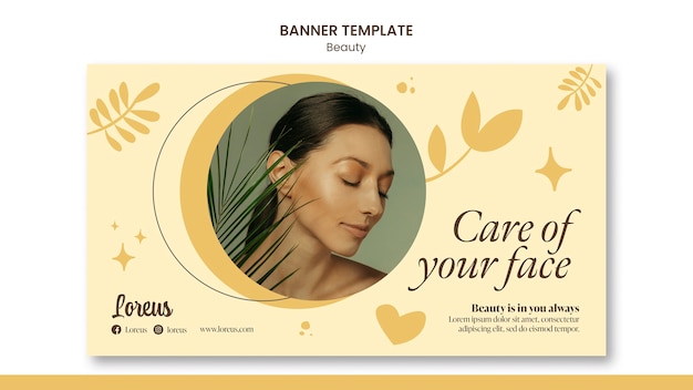 Minimalist beauty template design