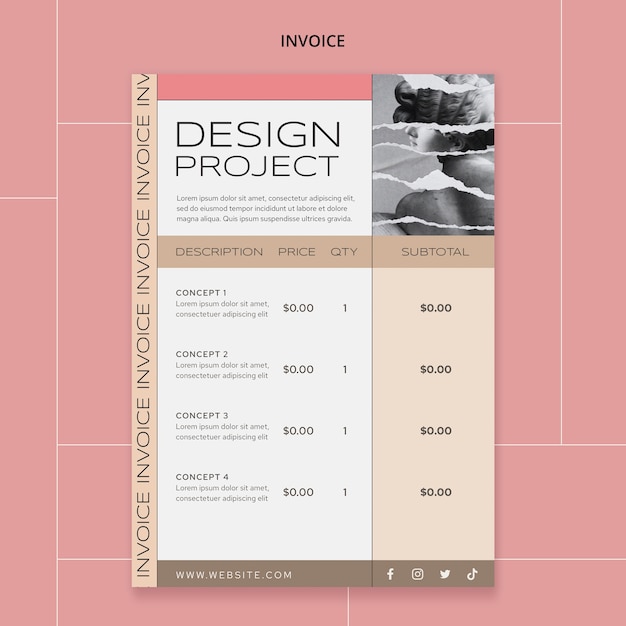 Minimalist design template