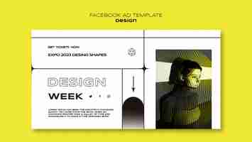 Free PSD minimalist design week template