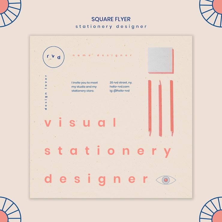 Free PSD minimalist flyer template