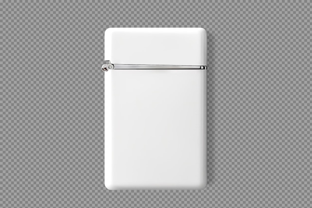 Classic Cigarette Lighter: A Minimalist Photo on Transparent Background