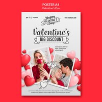 Minimalist valentine's day sale print template
