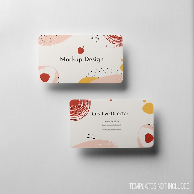 Business Card Mockup Minimalistic Composition – Free PSD Download