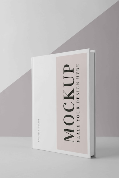 Minimalistic mock-up book arrangement