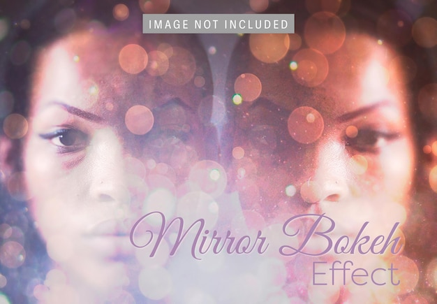 Free PSD mirror bokeh image effect