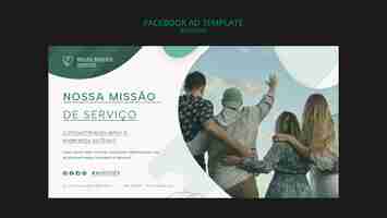 Free PSD missoes facebook ad template