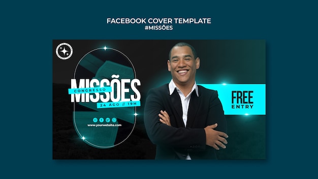 Free PSD missoes facebook cover template