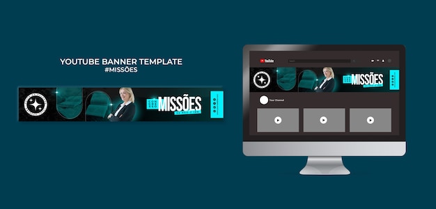 Missoes youtube banner template